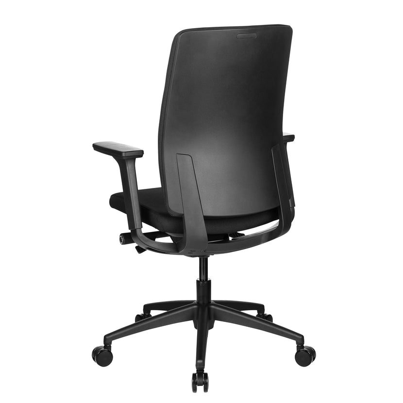 VIX B Chaise swinging de bureau | Pad complet | Accoudoirs 3D | Noir