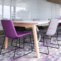 TWIST&SIT visitor and conference chair | Sled base, wool cover SYNERGY - 20 Thumbnail Image