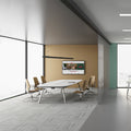ARICO Sedia da conferenza | Girevole, base a croce in alluminio a 4 razze, nero - 4 Thumbnail Image