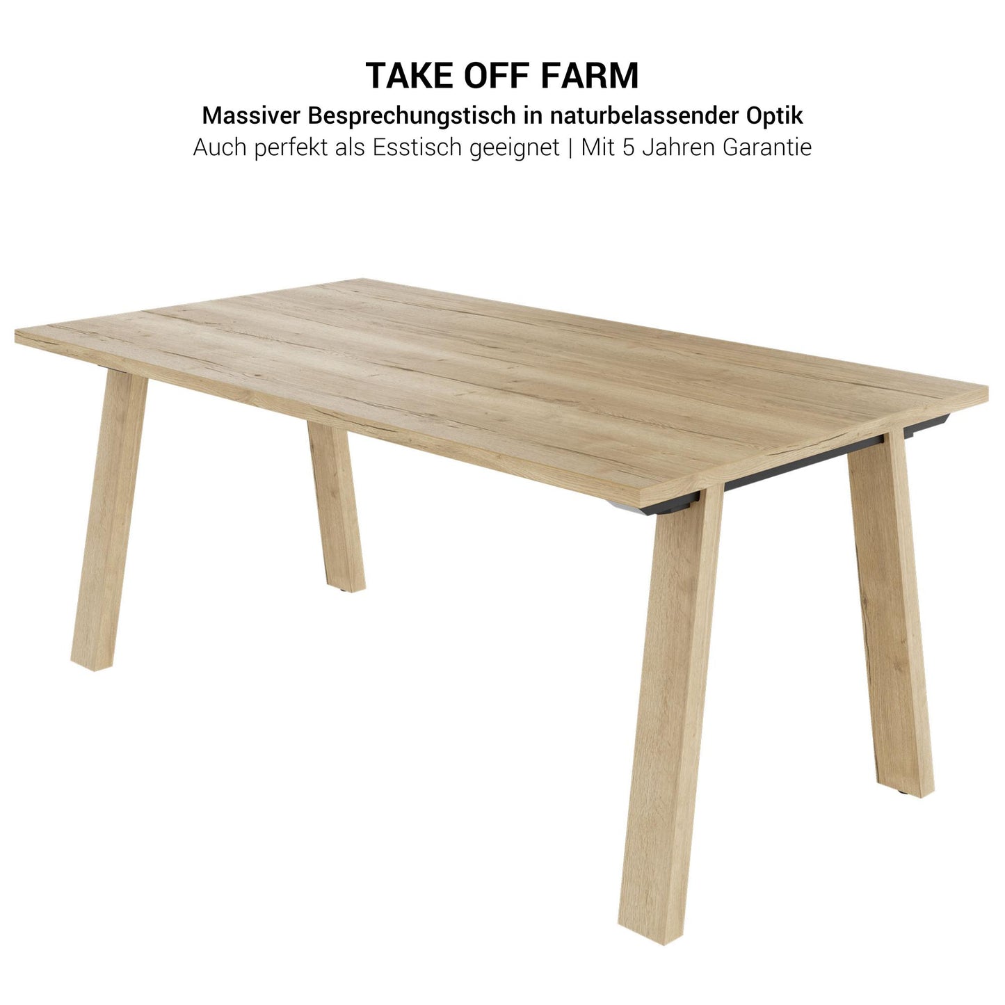 BRALCO TAKE OFF FARM meeting table | 1600 - 2000 mm (6 - 8 people), wild oak