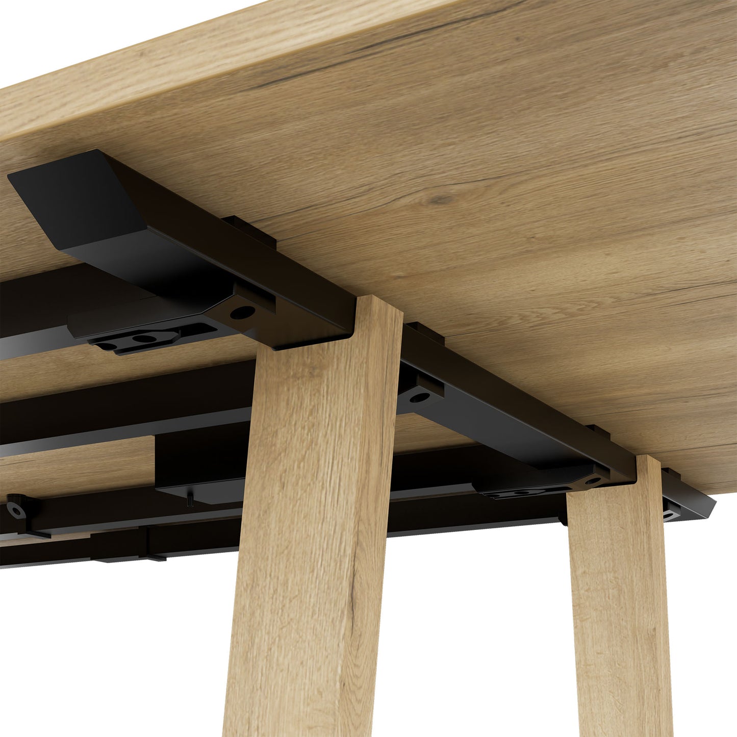 BRALCO TAKE OFF FARM Conference table | 1800 - 2760 mm (8 - 12 persons), cable flap optional, wild oak