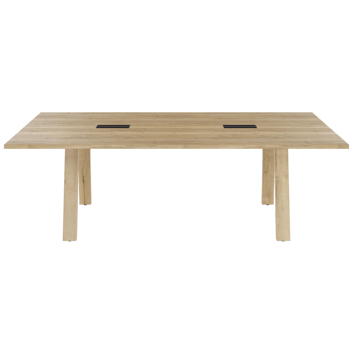BRALCO TAKE OFF FARM Conference table | 1800 - 2760 mm (8 - 12 persons), cable flap optional, wild oak