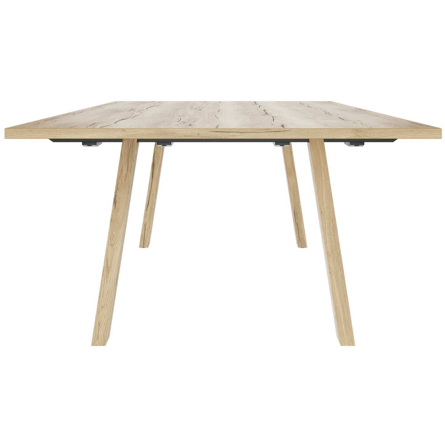 BRALCO TAKE OFF FARM Conference table | 1800 - 2760 mm (8 - 12 persons), cable flap optional, wild oak