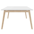 NOVA WOOD Konferenztisch | Massivholz-Gestell, 1200 x 1200 mm, Weiß - 2 Thumbnail Image