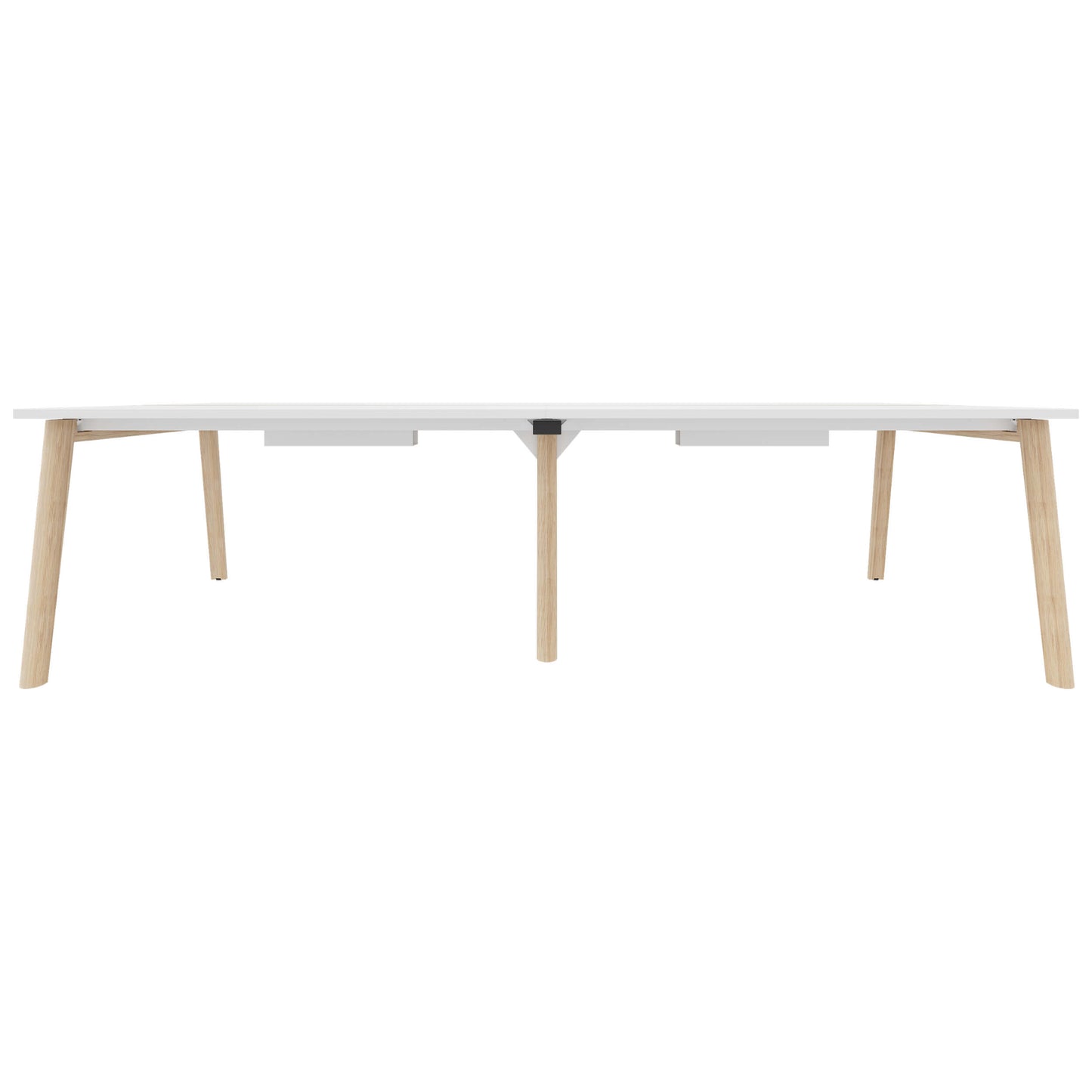 NOVA WOOD Tableau de conférence | Cadre en bois massif électrifié, 2800 x 1200 mm, blanc