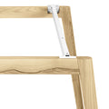 NOVA WOOD Konferenztisch | Elektrifiziert, Massivholz-Gestell, 2400 x 1200 mm, HPL Weiß - 6 Thumbnail Image