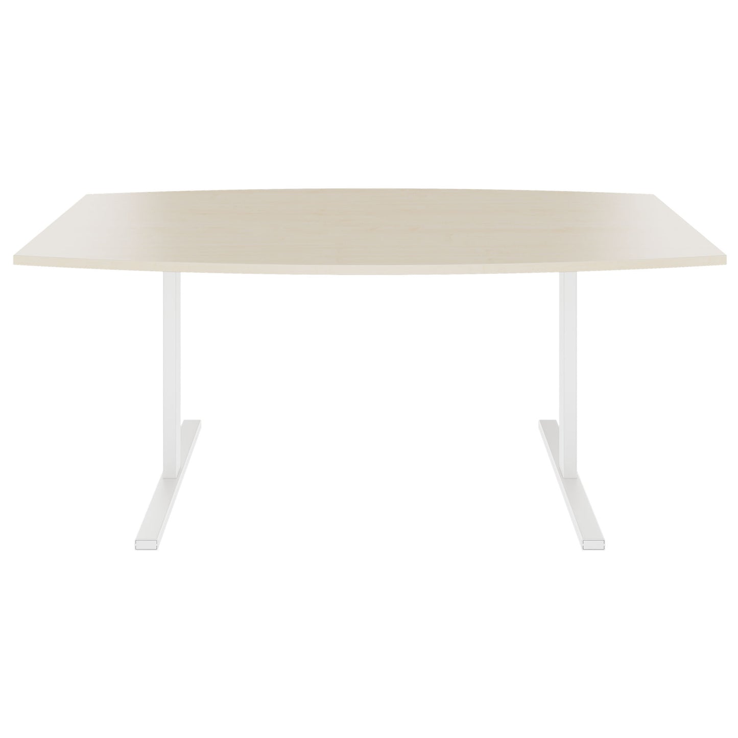 T-EASY conference table | boat shape, 1800 - 2000 mm (6 - 10 people), maple