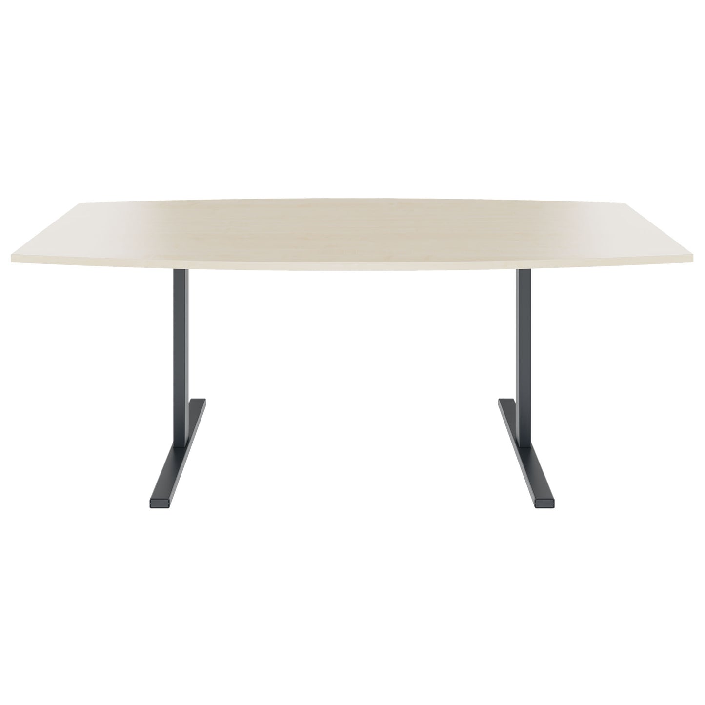 T-EASY conference table | boat shape, 1800 - 2000 mm (6 - 10 people), maple