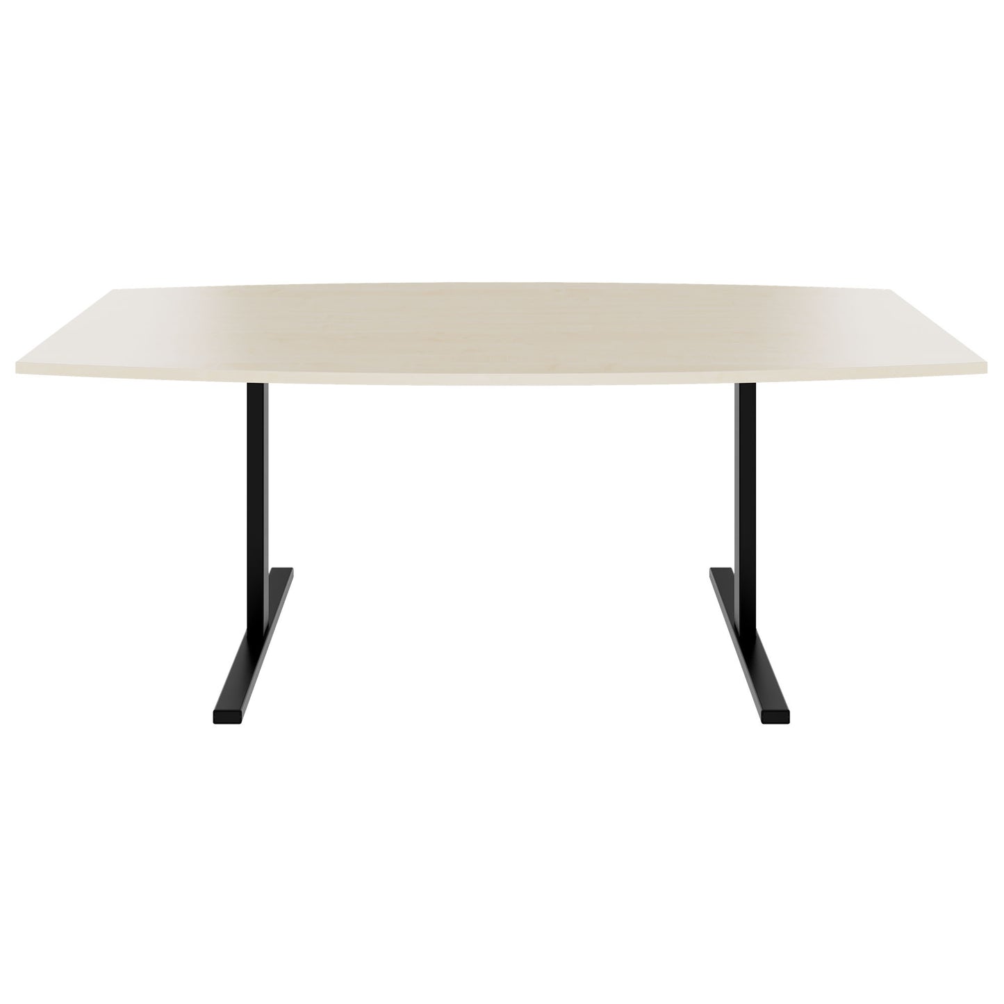 T-EASY conference table | boat shape, 1800 - 2000 mm (6 - 10 people), maple