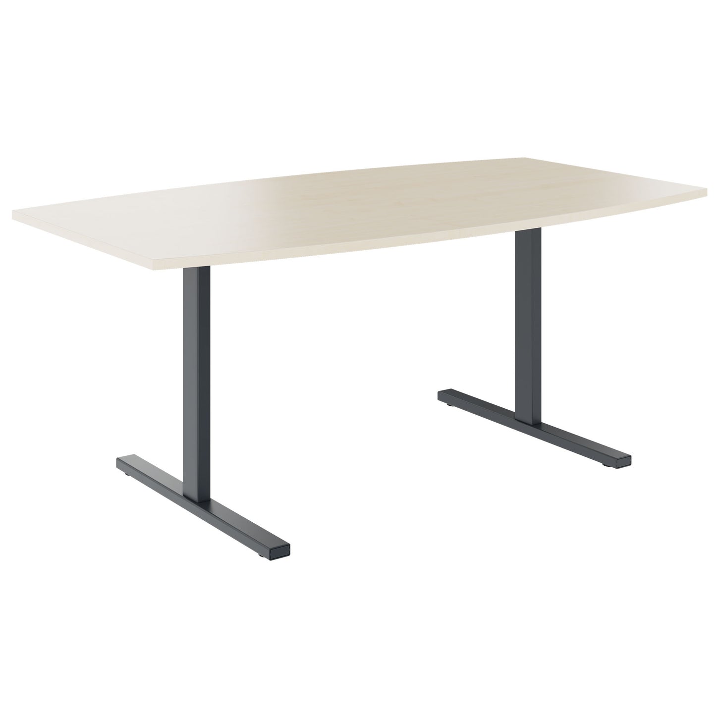 T-EASY conference table | boat shape, 1800 - 2000 mm (6 - 10 people), maple
