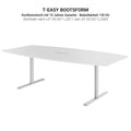 T-EASY Konferenztisch | Bootsform, 1800 - 2000 mm (6 - 10 Personen), Ahorn - 4 Thumbnail Image
