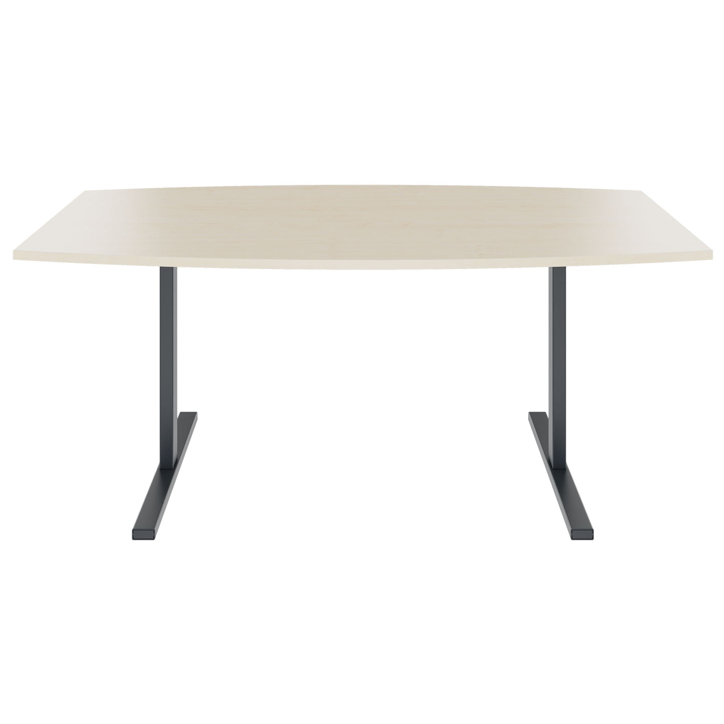 T-EASY conference table | boat shape, 1800 - 2000 mm (6 - 10 people), maple