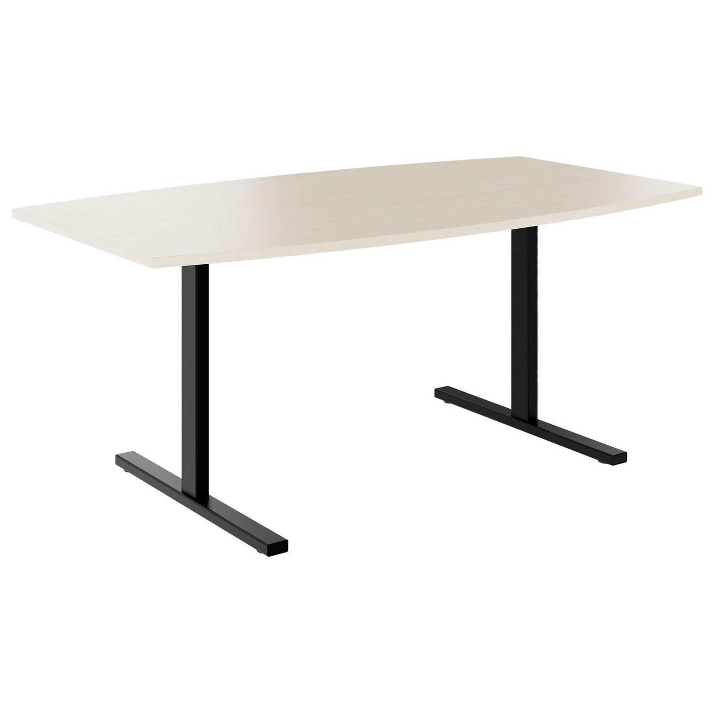 T-EASY conference table | boat shape, 1800 - 2000 mm (6 - 10 people), maple