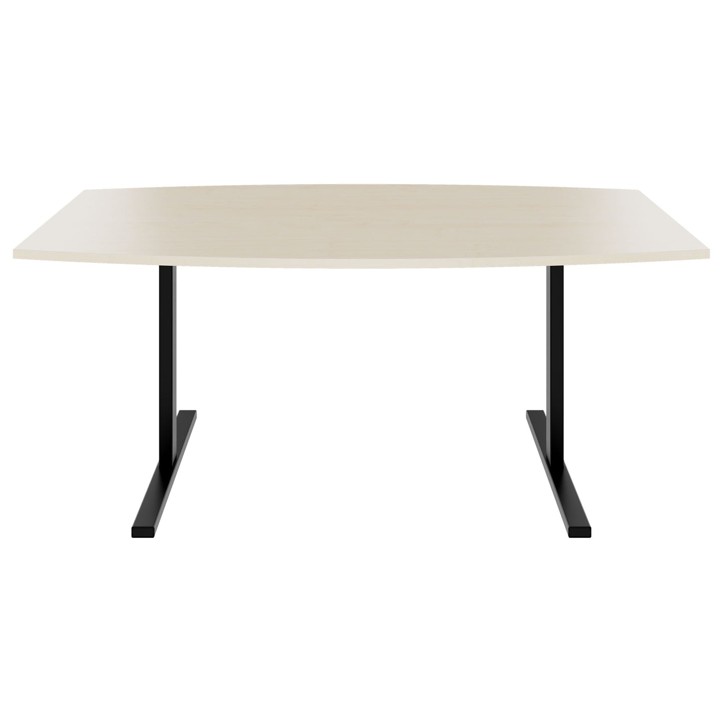 T-EASY conference table | boat shape, 1800 - 2000 mm (6 - 10 people), maple