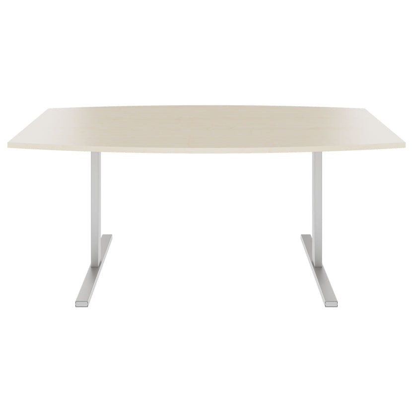 T-EASY conference table | boat shape, 1800 - 2000 mm (6 - 10 people), maple