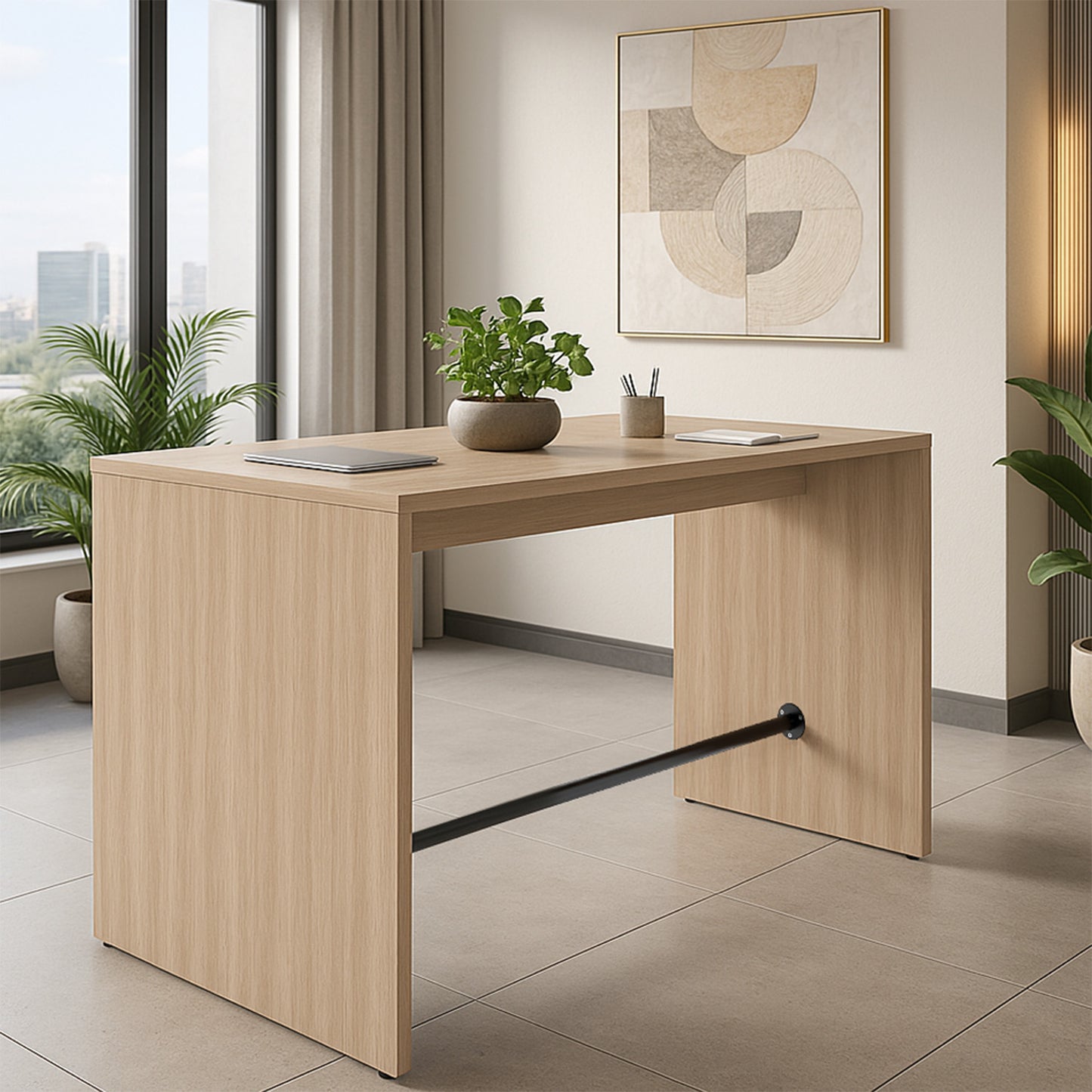 LIGHT high table | 1600 - 1800 mm, amber oak
