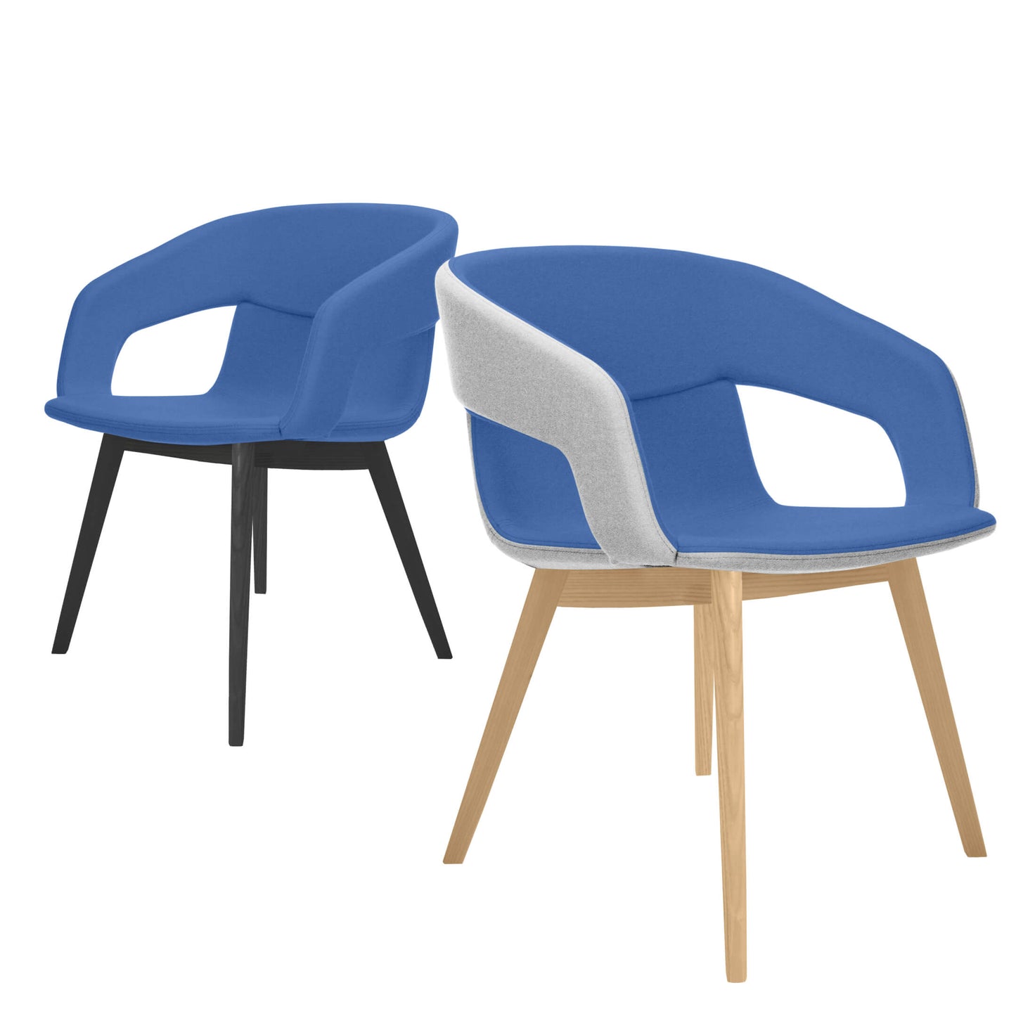 TWIST&SIT Fauteuil salon | Solid wood frame, wool cover synergy