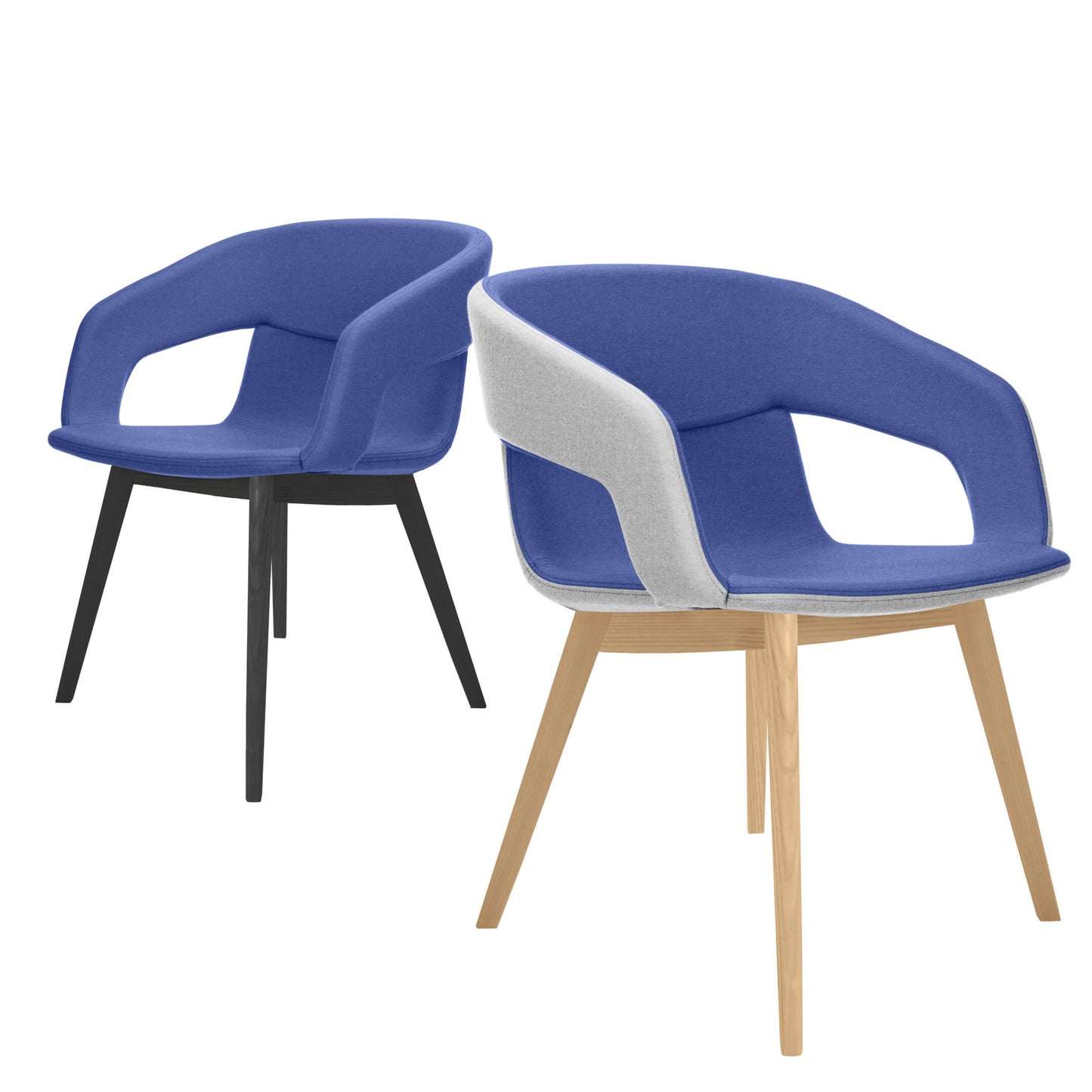 TWIST&SIT Fauteuil salon | Solid wood frame, wool cover synergy