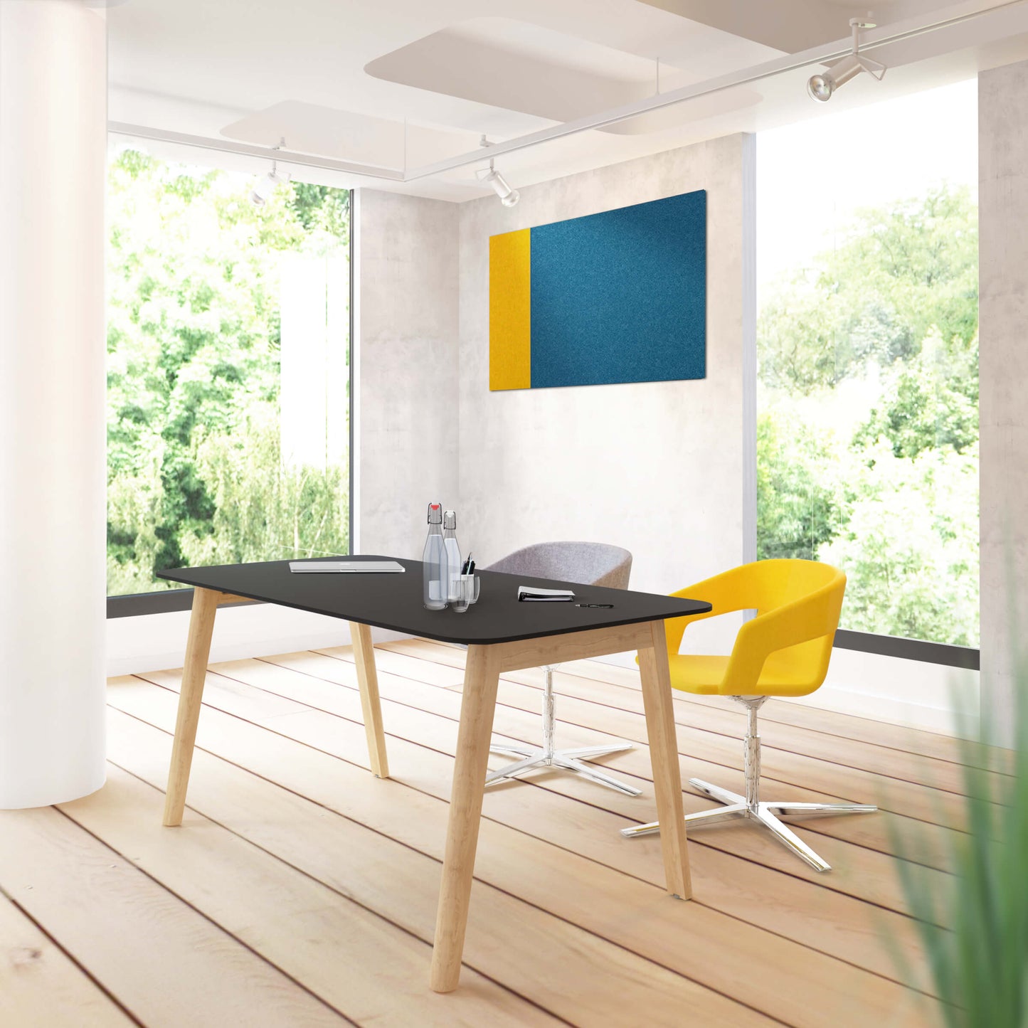 TWIST&SIT Fauteuil salon | Croix de 4 pieds, réglable en hauteur, synergie de couverture en laine
