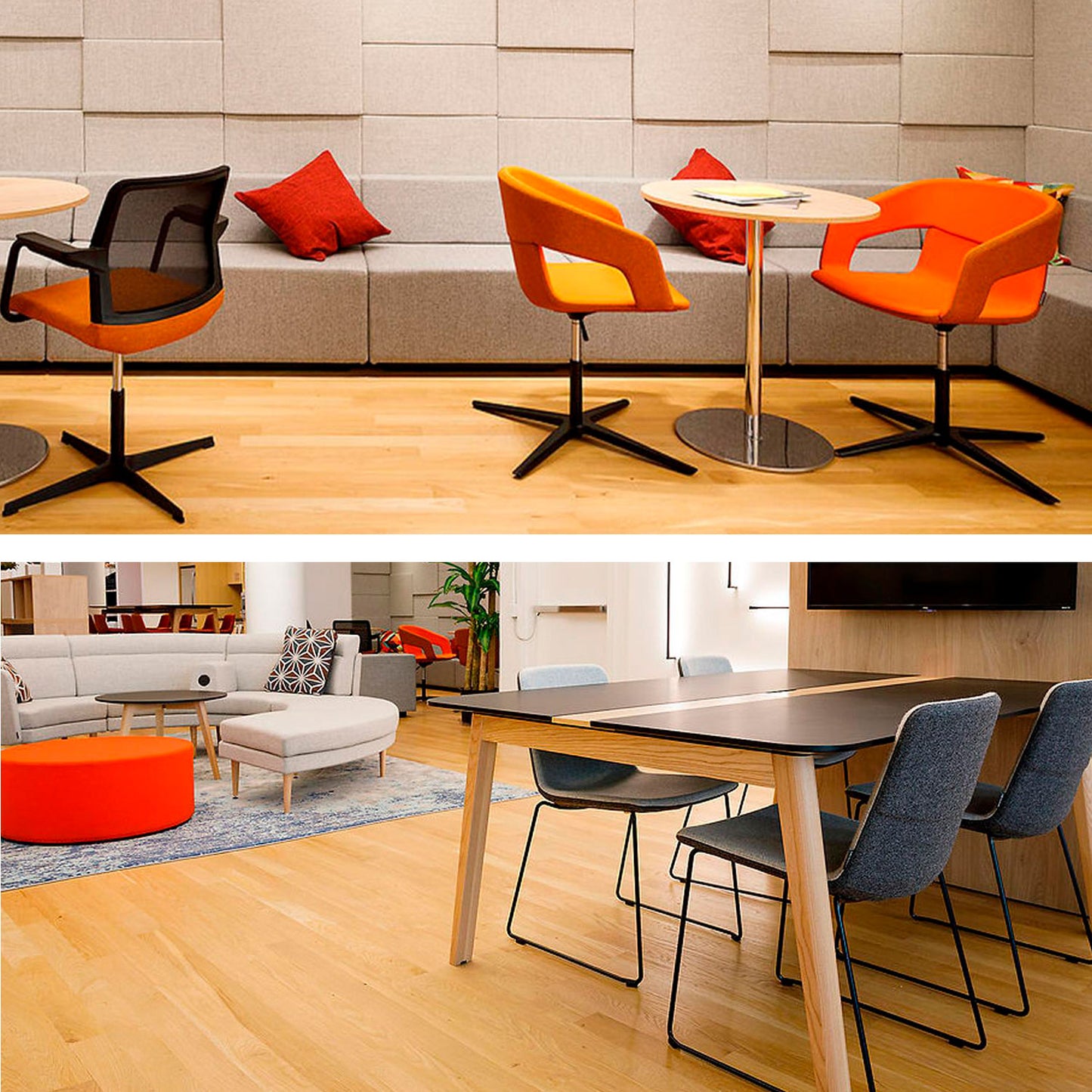 TWIST&SIT Fauteuil salon | Croix de 4 pieds, réglable en hauteur, synergie de couverture en laine