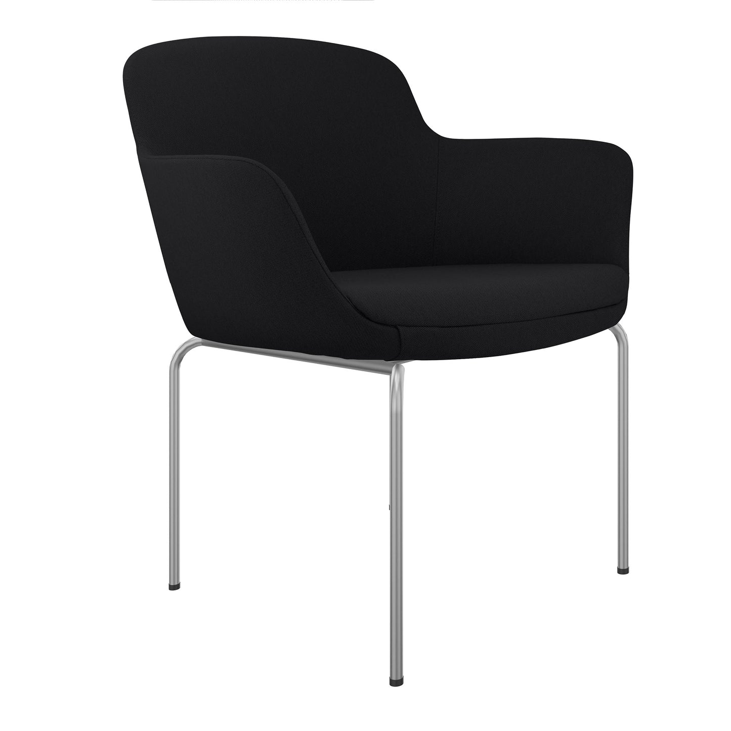 DANAE Lounge armchair | 4-foot frame, reference fabrics Lucia / Velito / Synergy