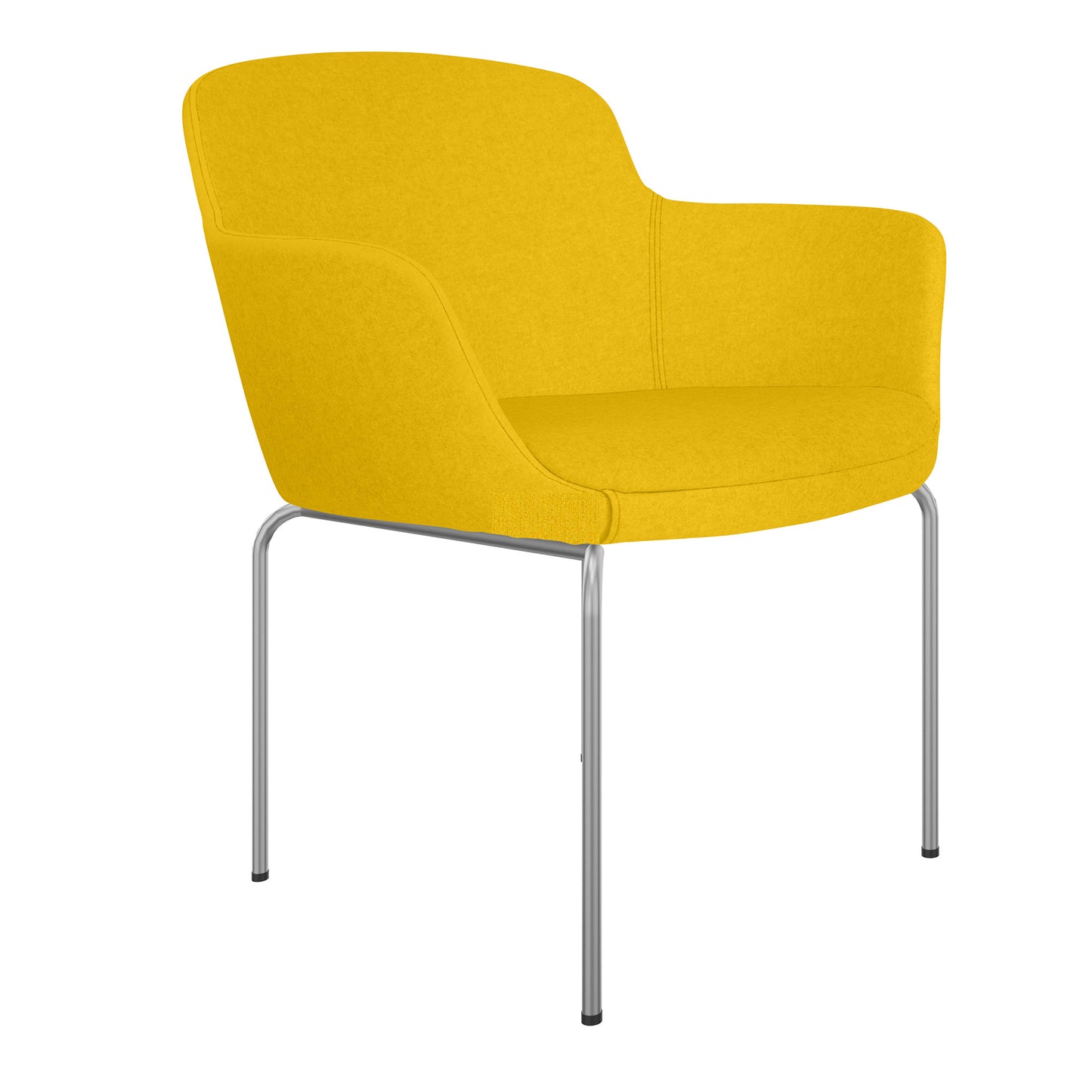 DANAE Lounge armchair | 4-foot frame, reference fabrics Lucia / Velito / Synergy