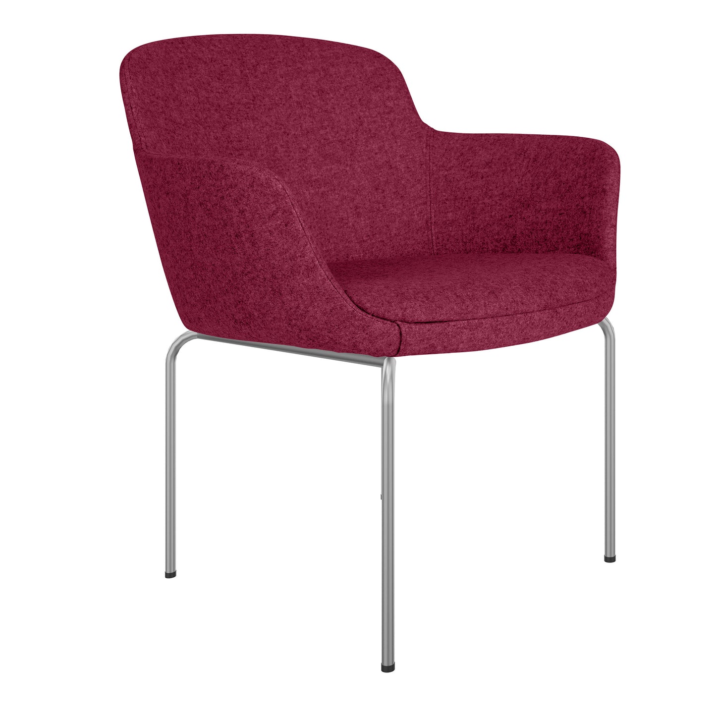 DANAE Lounge armchair | 4-foot frame, reference fabrics Lucia / Velito / Synergy