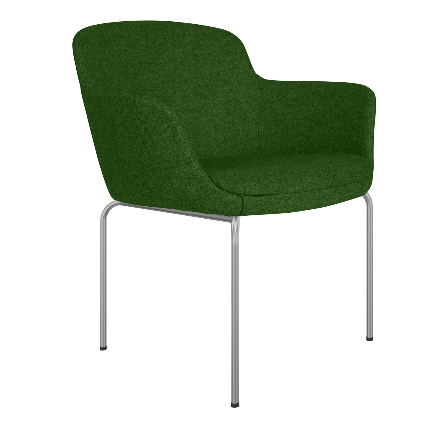 DANAE Lounge armchair | 4-foot frame, reference fabrics Lucia / Velito / Synergy