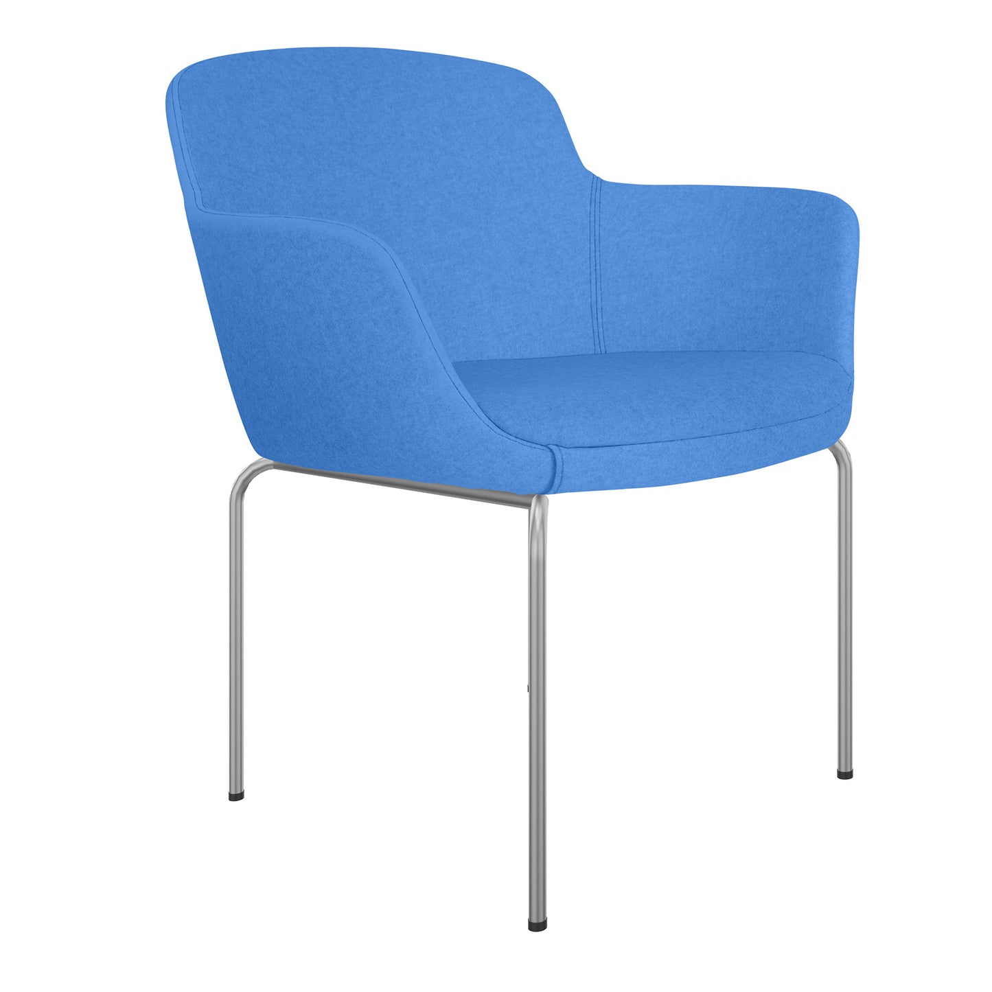 DANAE Lounge armchair | 4-foot frame, reference fabrics Lucia / Velito / Synergy