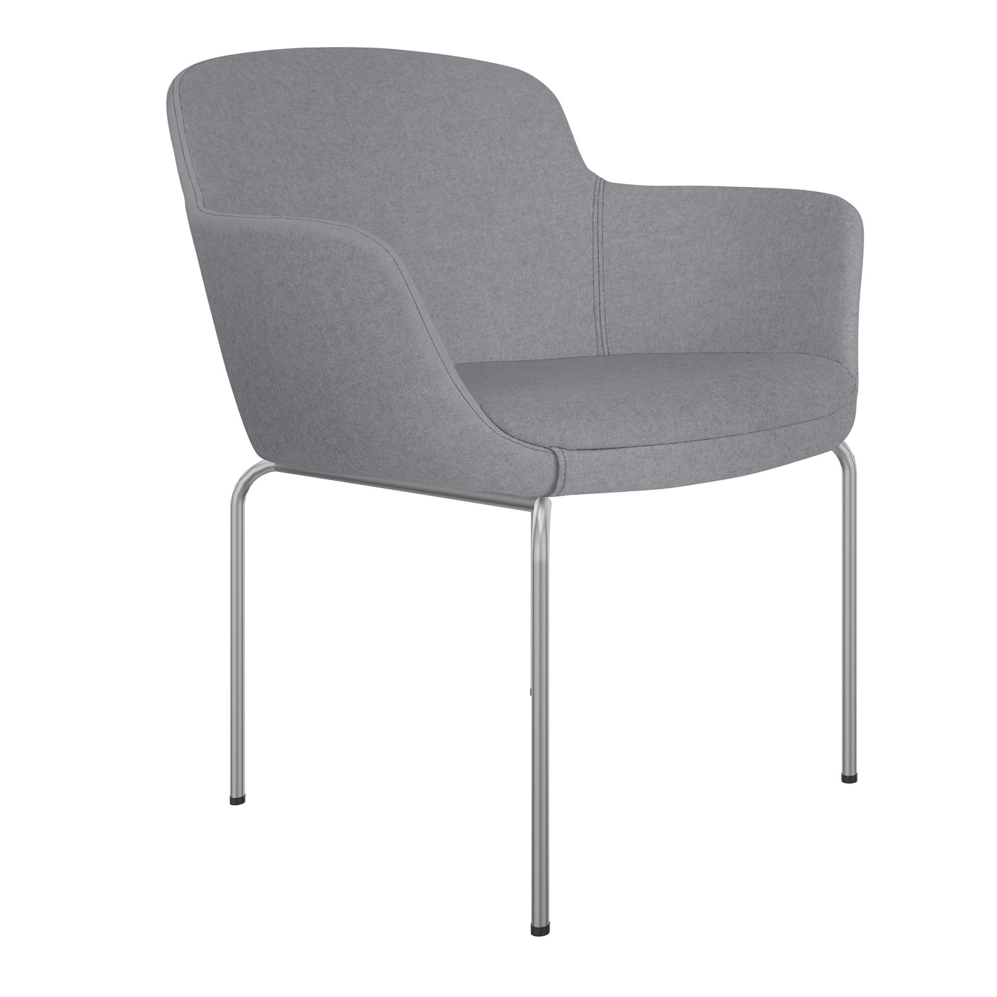 DANAE Lounge armchair | 4-foot frame, reference fabrics Lucia / Velito / Synergy