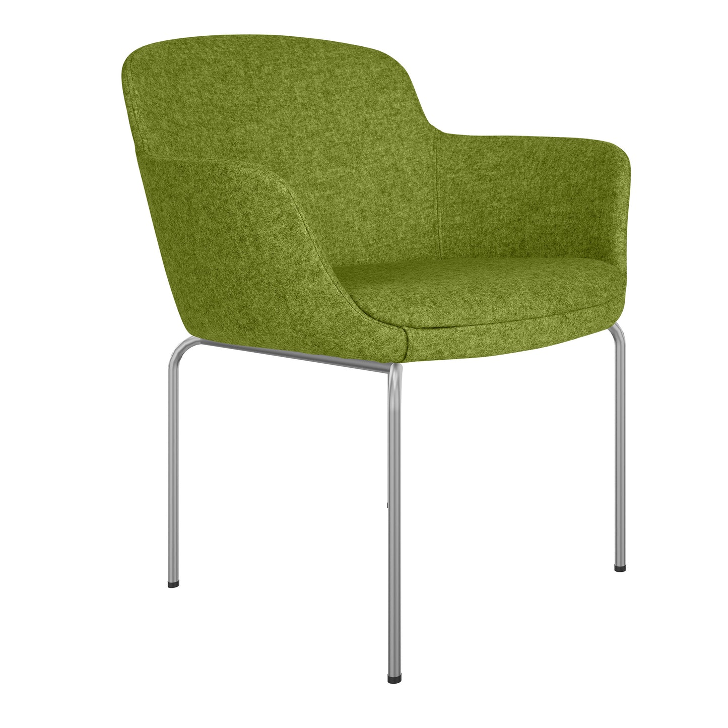 DANAE Lounge armchair | 4-foot frame, reference fabrics Lucia / Velito / Synergy