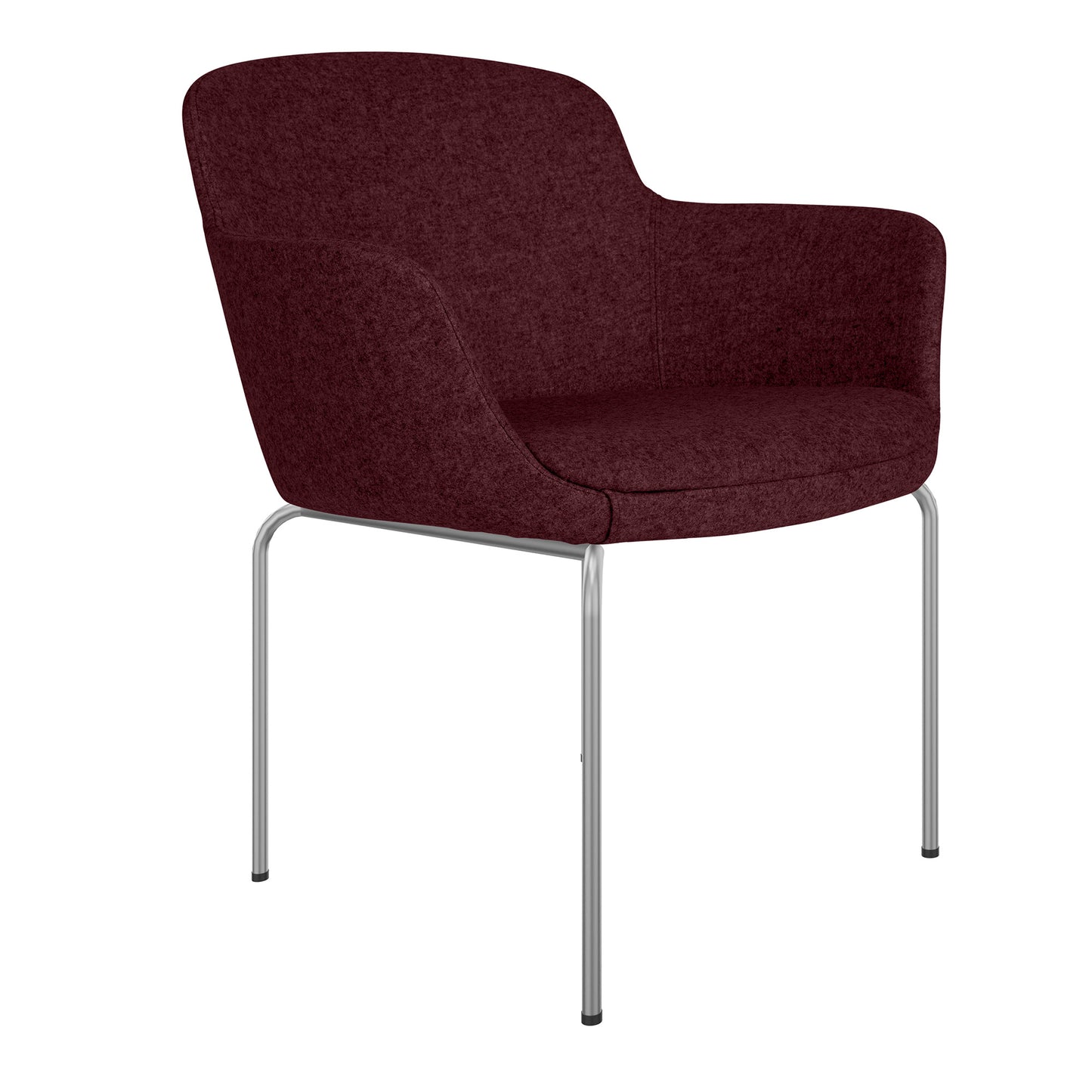 DANAE Lounge armchair | 4-foot frame, reference fabrics Lucia / Velito / Synergy