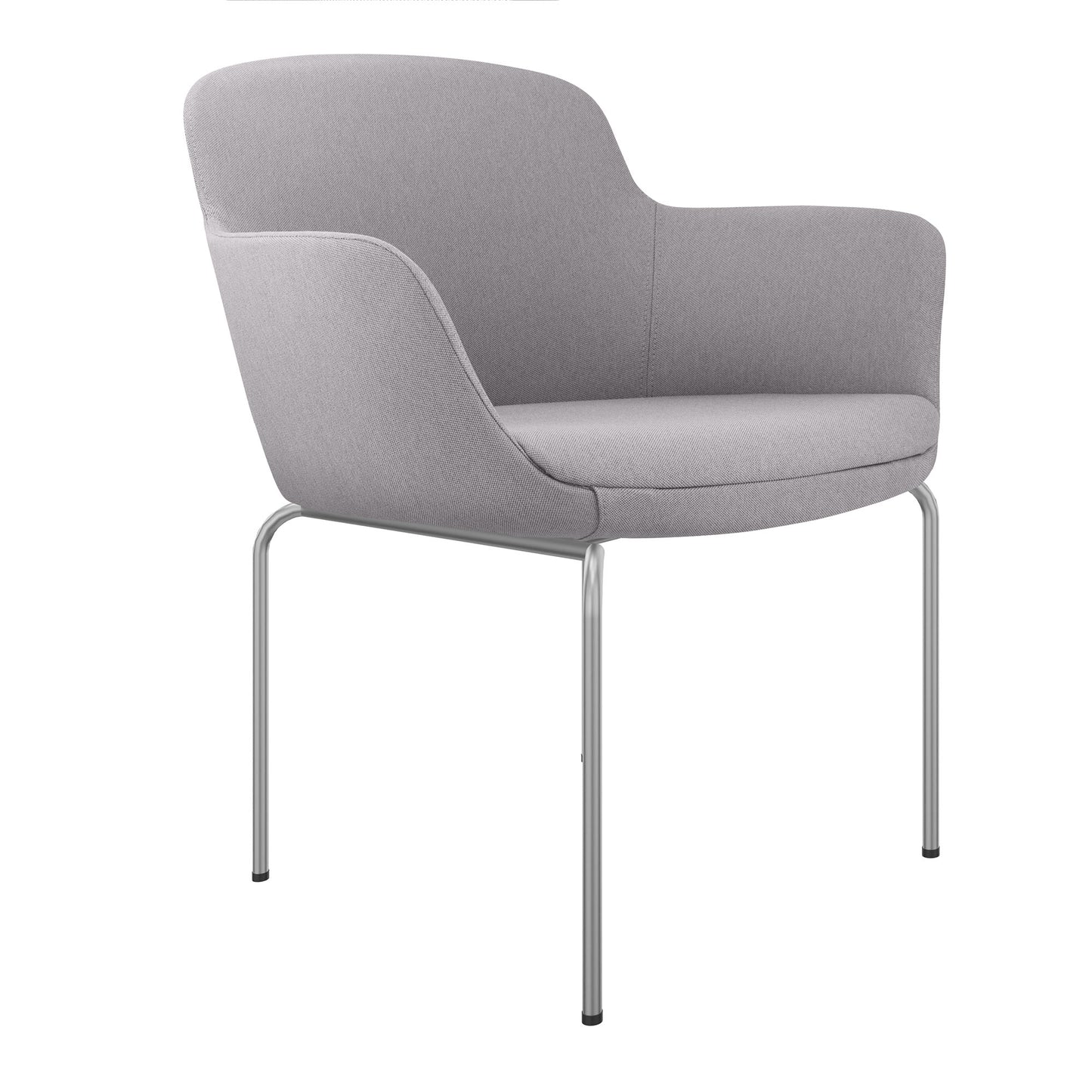 DANAE Lounge armchair | 4-foot frame, reference fabrics Lucia / Velito / Synergy