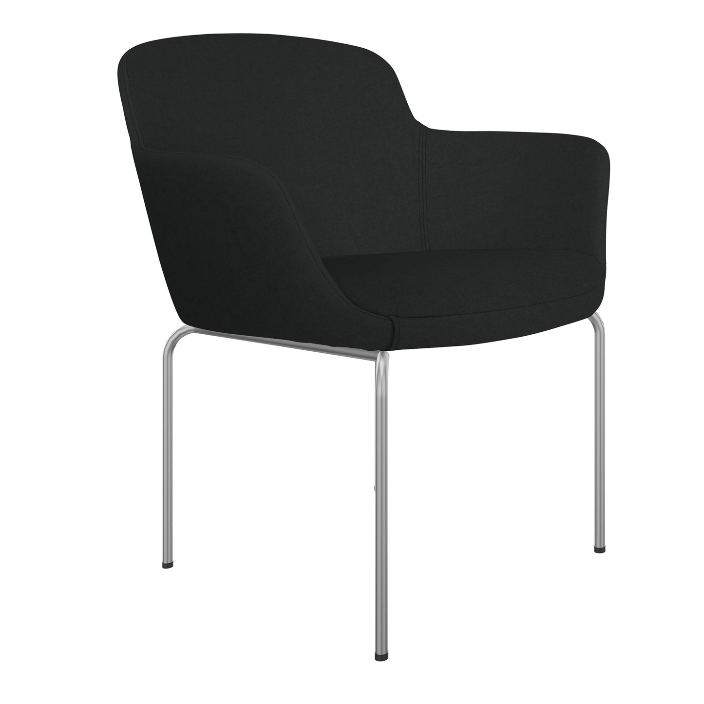 DANAE Lounge armchair | 4-foot frame, reference fabrics Lucia / Velito / Synergy