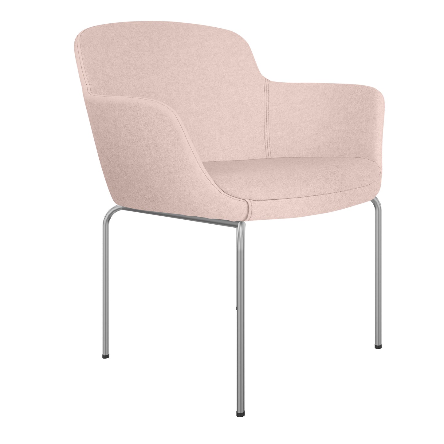 DANAE Lounge armchair | 4-foot frame, reference fabrics Lucia / Velito / Synergy