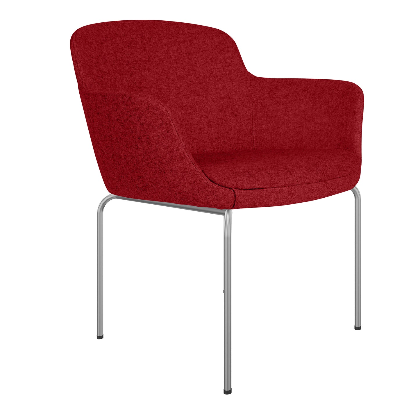DANAE Lounge armchair | 4-foot frame, reference fabrics Lucia / Velito / Synergy