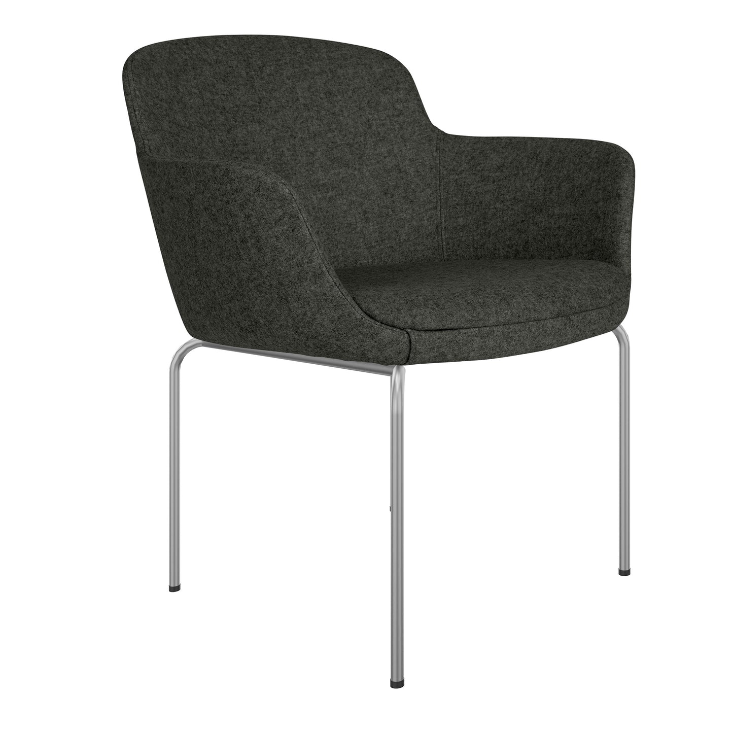 DANAE Lounge armchair | 4-foot frame, reference fabrics Lucia / Velito / Synergy