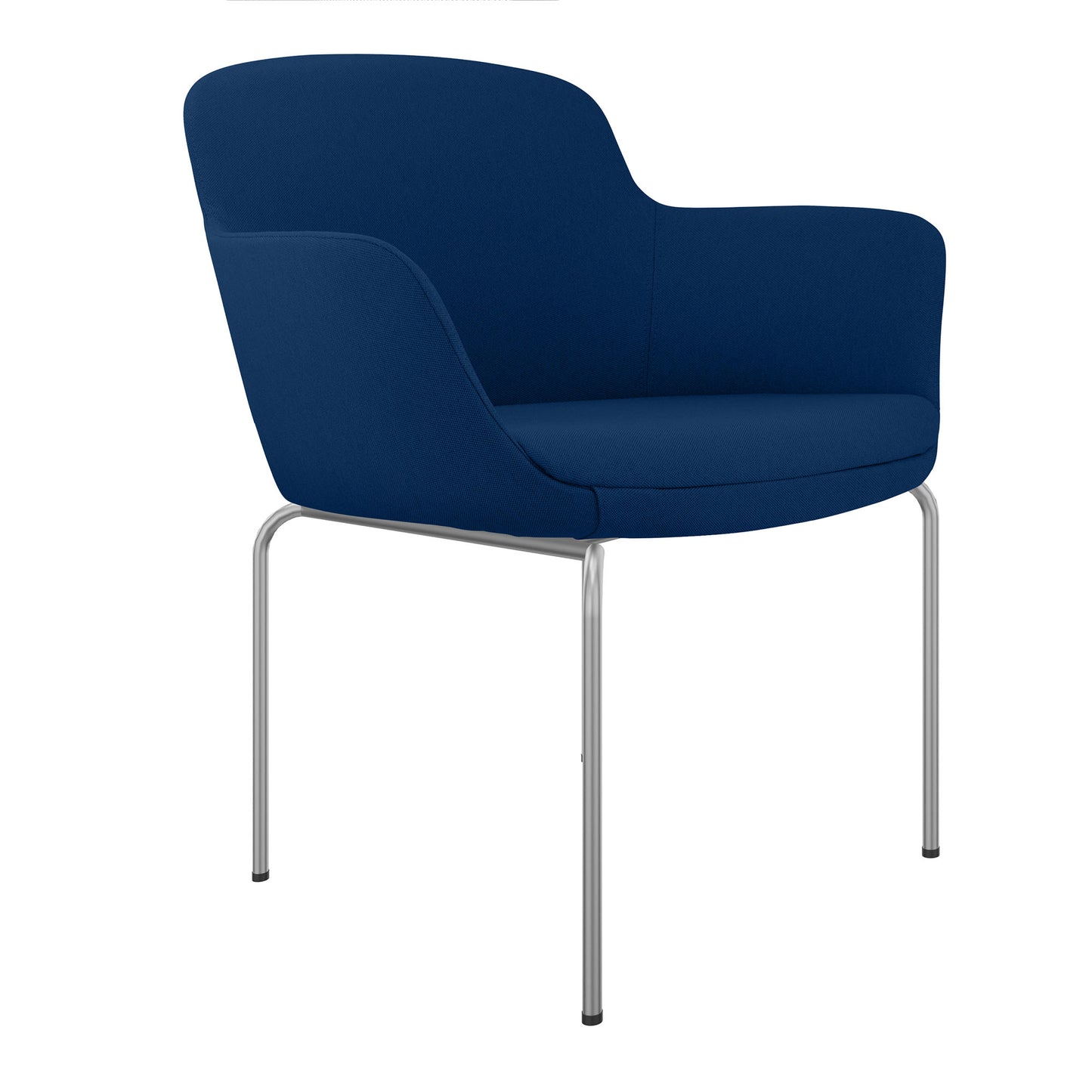 DANAE Lounge armchair | 4-foot frame, reference fabrics Lucia / Velito / Synergy
