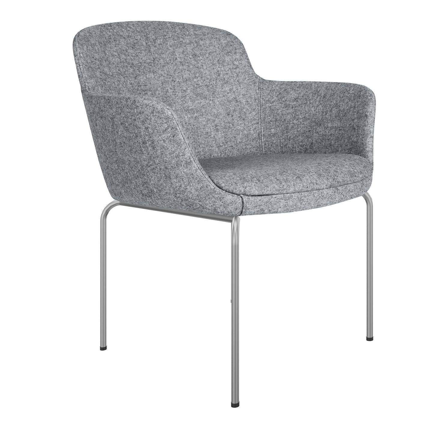 DANAE Lounge armchair | 4-foot frame, reference fabrics Lucia / Velito / Synergy