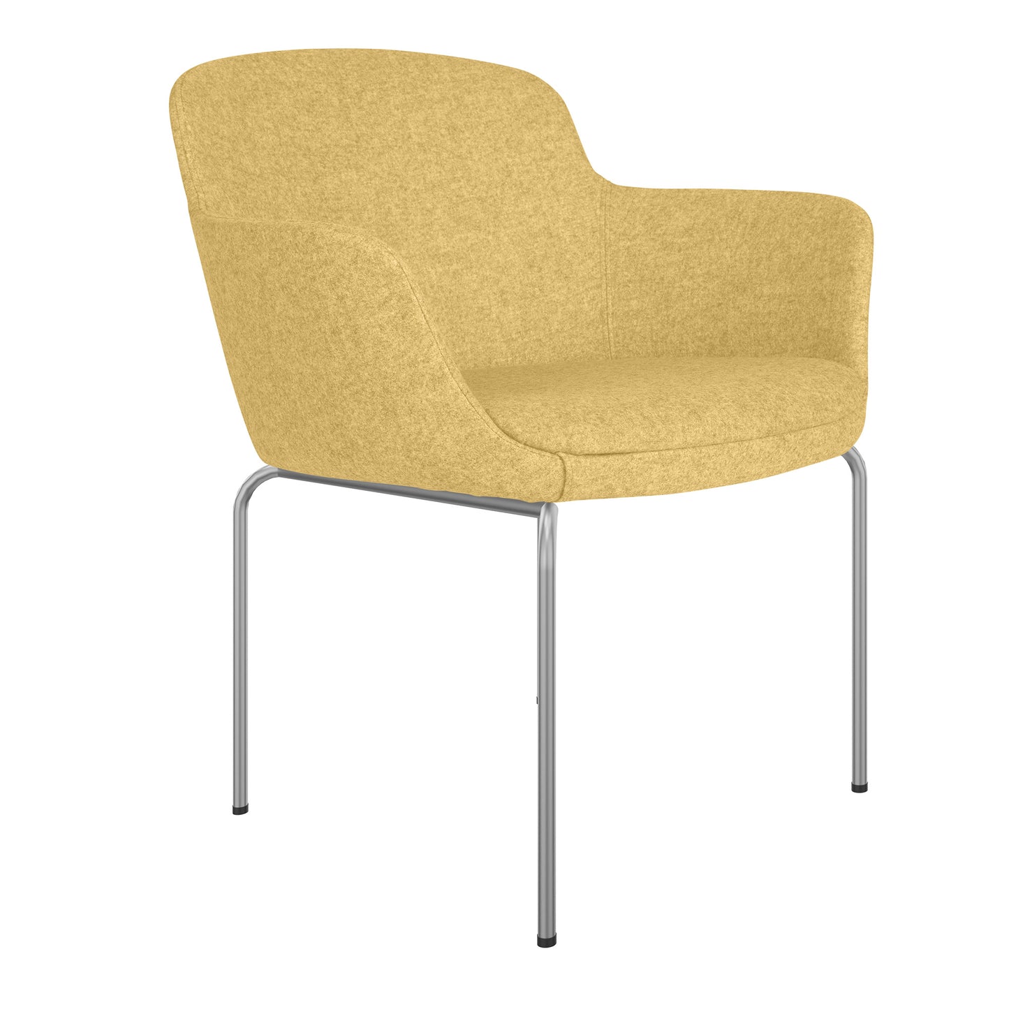 DANAE Lounge armchair | 4-foot frame, reference fabrics Lucia / Velito / Synergy