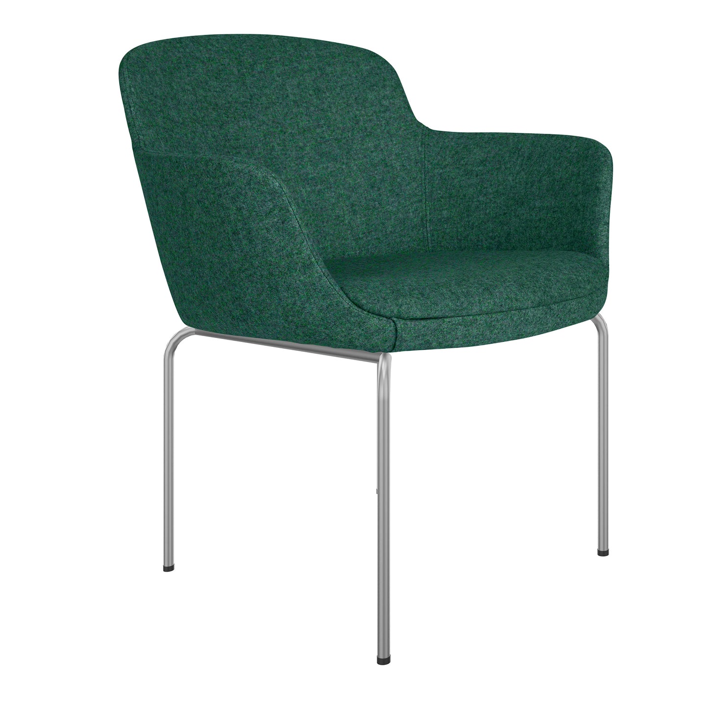DANAE Lounge armchair | 4-foot frame, reference fabrics Lucia / Velito / Synergy