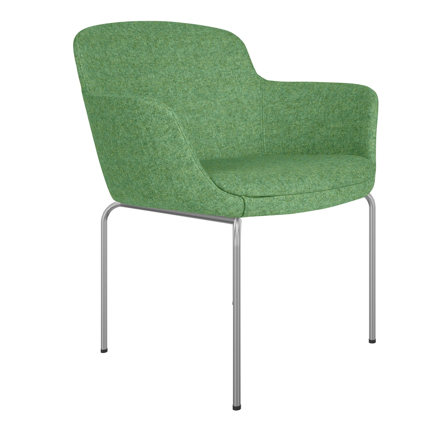 DANAE Lounge armchair | 4-foot frame, reference fabrics Lucia / Velito / Synergy