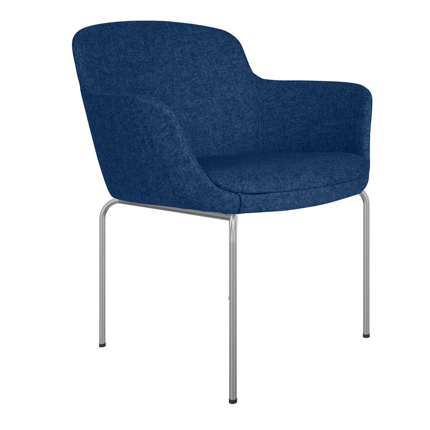 DANAE Lounge armchair | 4-foot frame, reference fabrics Lucia / Velito / Synergy