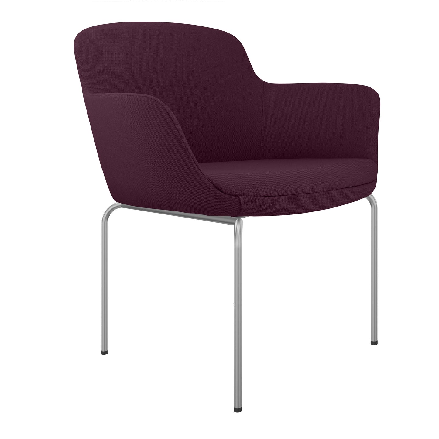 DANAE Lounge armchair | 4-foot frame, reference fabrics Lucia / Velito / Synergy