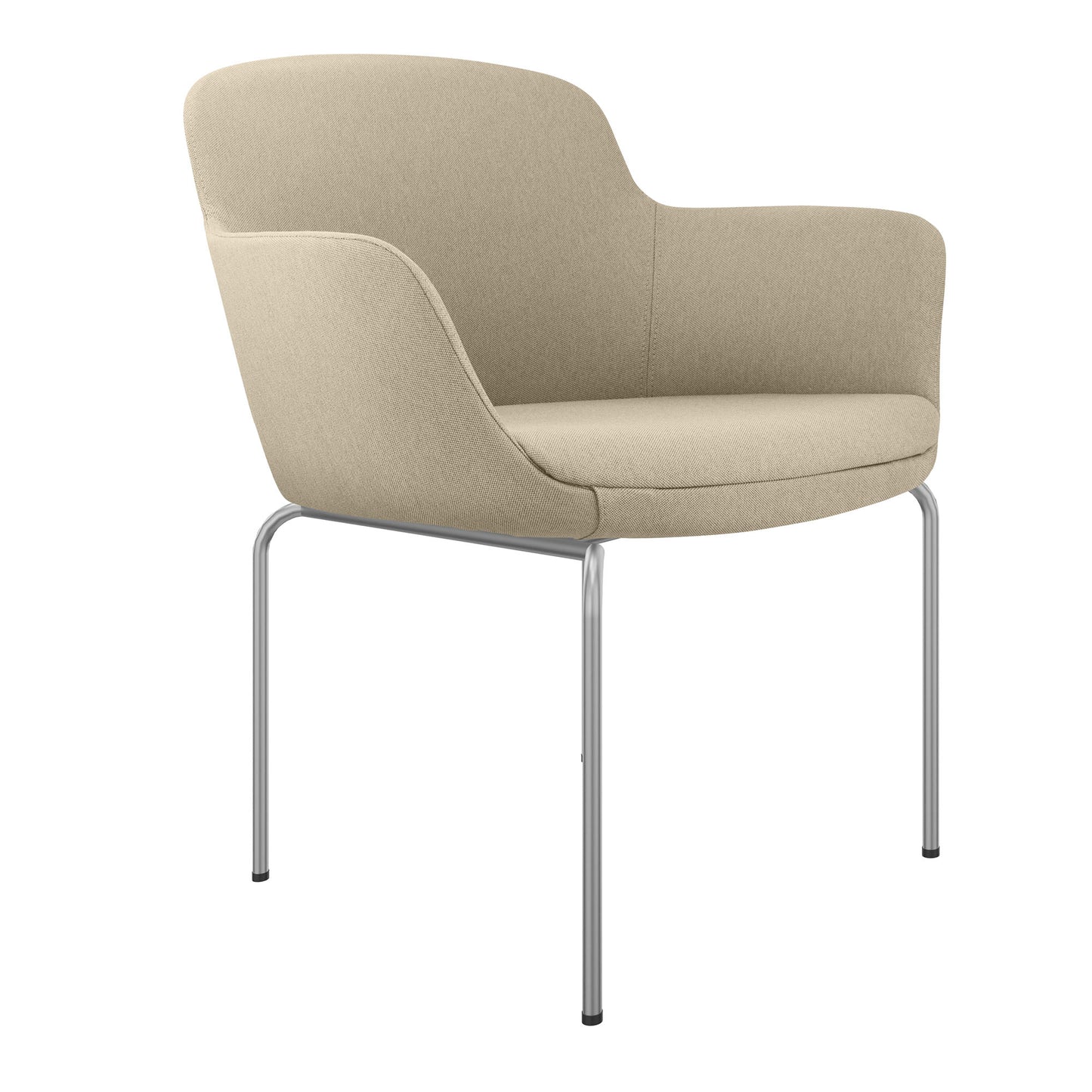 DANAE Lounge armchair | 4-foot frame, reference fabrics Lucia / Velito / Synergy
