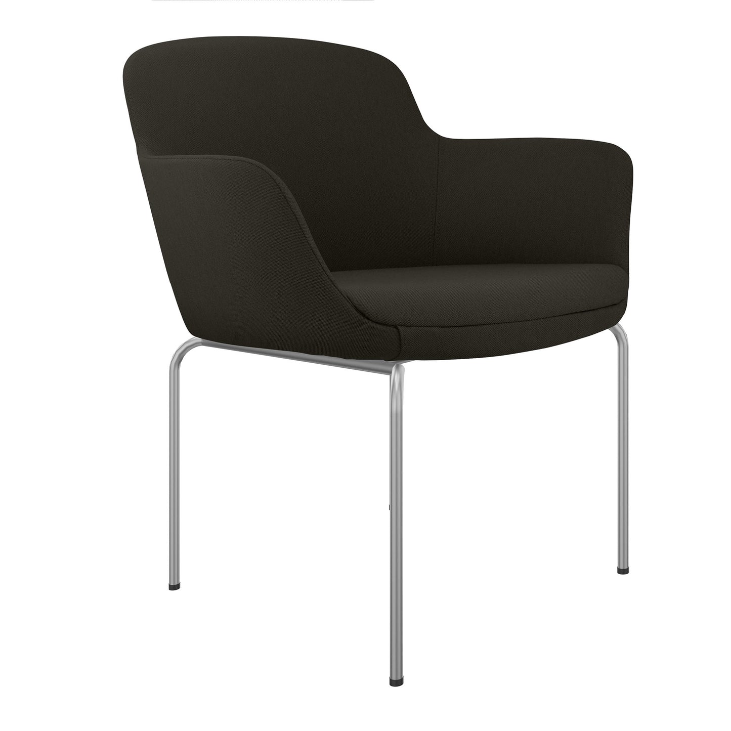 DANAE Lounge armchair | 4-foot frame, reference fabrics Lucia / Velito / Synergy