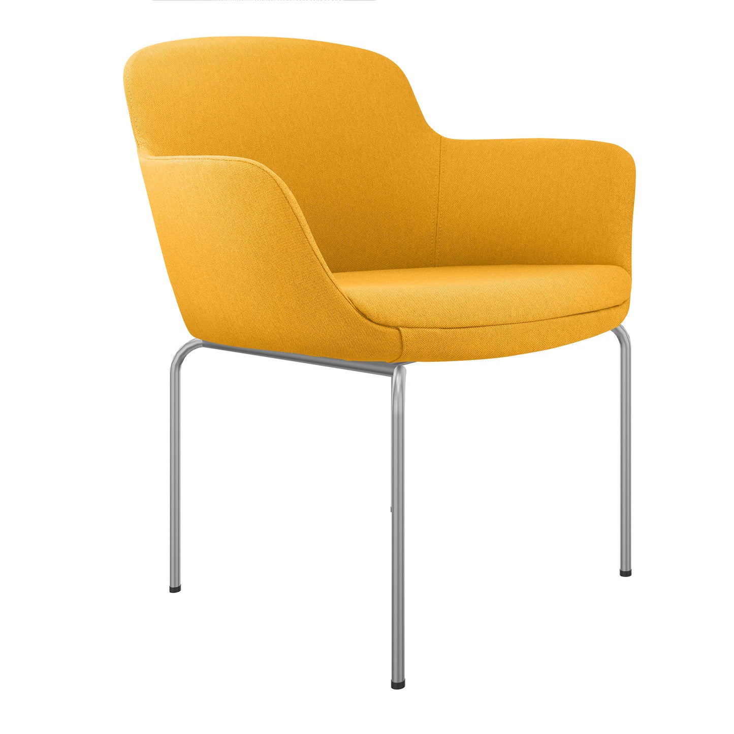DANAE Lounge armchair | 4-foot frame, reference fabrics Lucia / Velito / Synergy