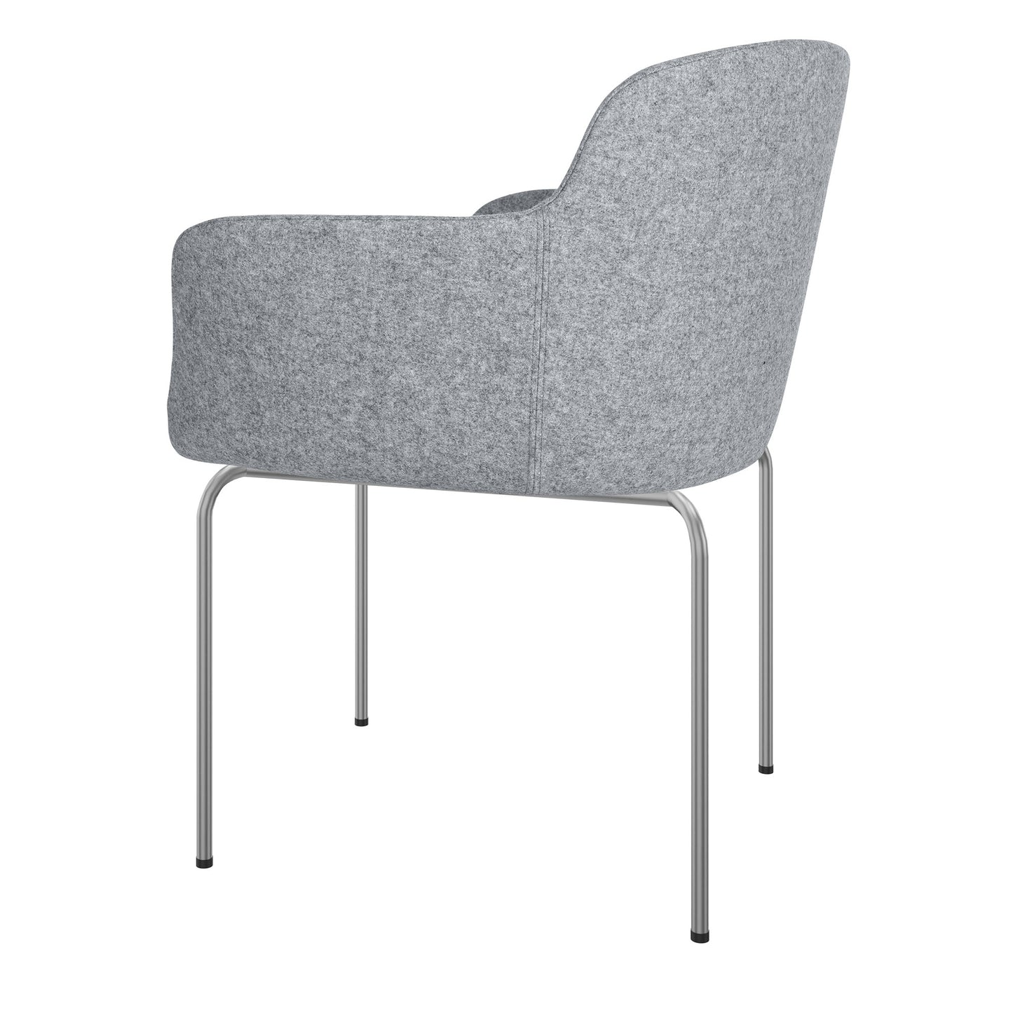 DANAE Lounge armchair | 4-foot frame, reference fabrics Lucia / Velito / Synergy