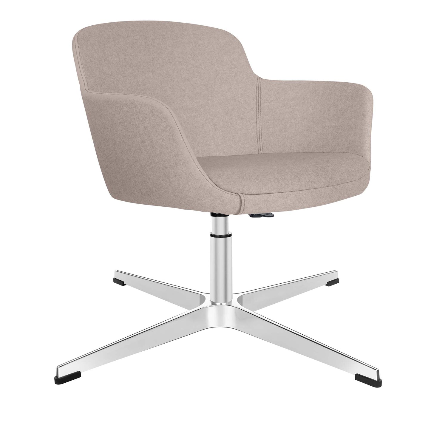 DANAE Lounge armchair | 4-foot cross, height adjustable, reference substances Lucia / Velito / Synergy