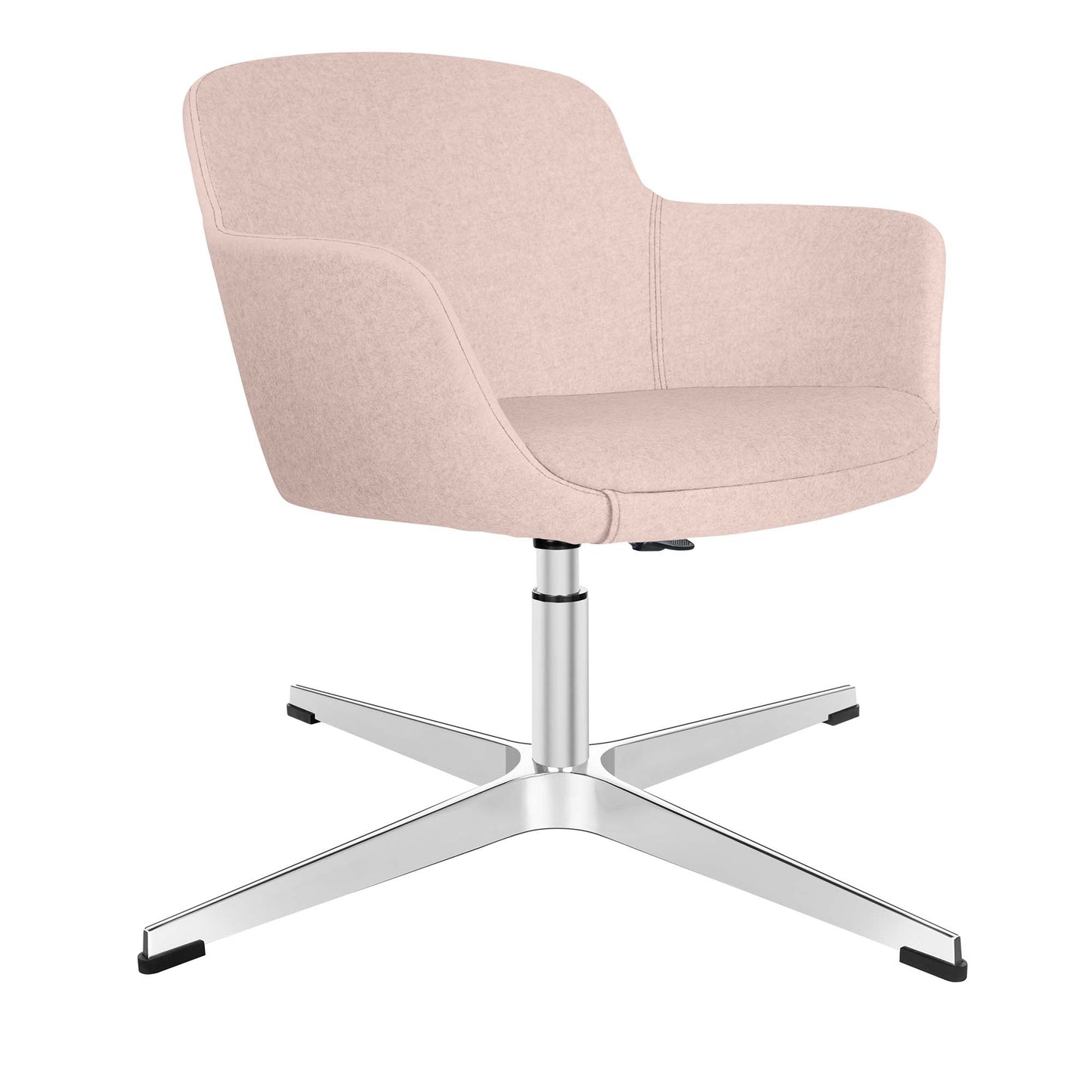 DANAE Lounge armchair | 4-foot cross, height adjustable, reference substances Lucia / Velito / Synergy